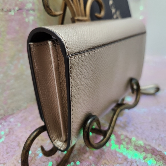 Coach Gold Pebble Leather Wristlet - Picture 5 of 11